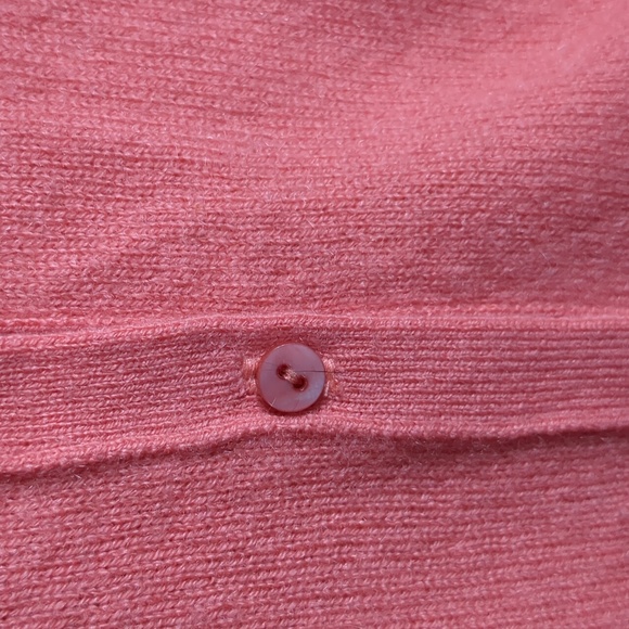 Cashmere Coral Cardigan Large - Picture 7 of 8